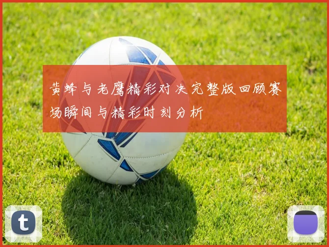 黄蜂与老鹰精彩对决完整版回顾赛场瞬间与精彩时刻分析